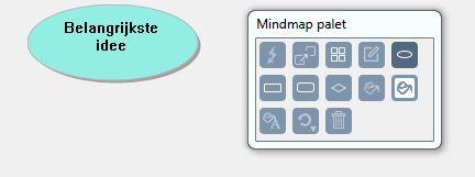of Klik op de werkbalk van het tabblad Kurzweil 3000 op de knop Nieuwe mindmap. Selecteer Nieuwe lege mindmap.