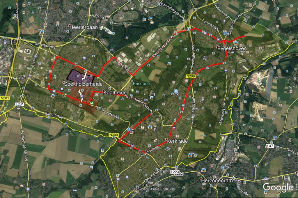 MIJNWATER UPSCALING 621 woningen Wonen Limburg Eygelshoven Industriegebied Dentgenbach Luckerheide kliniek 376 woningen Heilust Heemwonen 1134 woningen Heilust overig 191 woningen