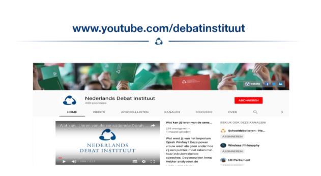 com/debatinstituut https://www.youtube.