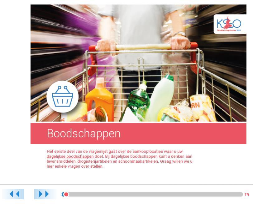 Beoordeling aankooplocaties Sinds 2016 wordt onderscheid gemaakt tussen de beoordeling van winkelgebieden naar drie bezoekmotieven (daarvoor twee): in het geval van doen van boodschappen, het kopen