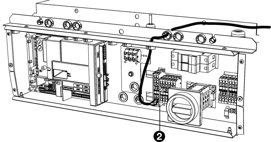 Leg ee 2-aderige kabel tusse de elektroische behuizige va de te verbide toestelle 2. Leid de kabel i de elektroische behuizige va beide toestelle. 3.