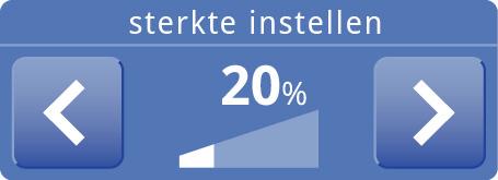 4.5 De sterkte regele 4.5.1 Aapasse va de automatische sterkteregelig I de automatische stad worde de sterkte e de temperatuur va de luchtstroom automatisch geregeld.