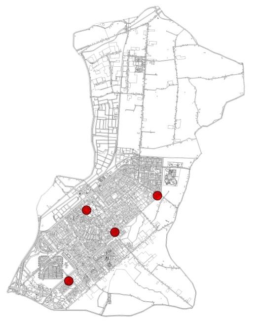 NIVEAU VAN RUIMTELIJKE KWALITEIT: Géén toetsing aan ruimtelijke kwaliteit In de gemeente zijn aan de Diamant, Kopermolen, Van Veenweg en Tijm woonwagenterreinen gelegen.