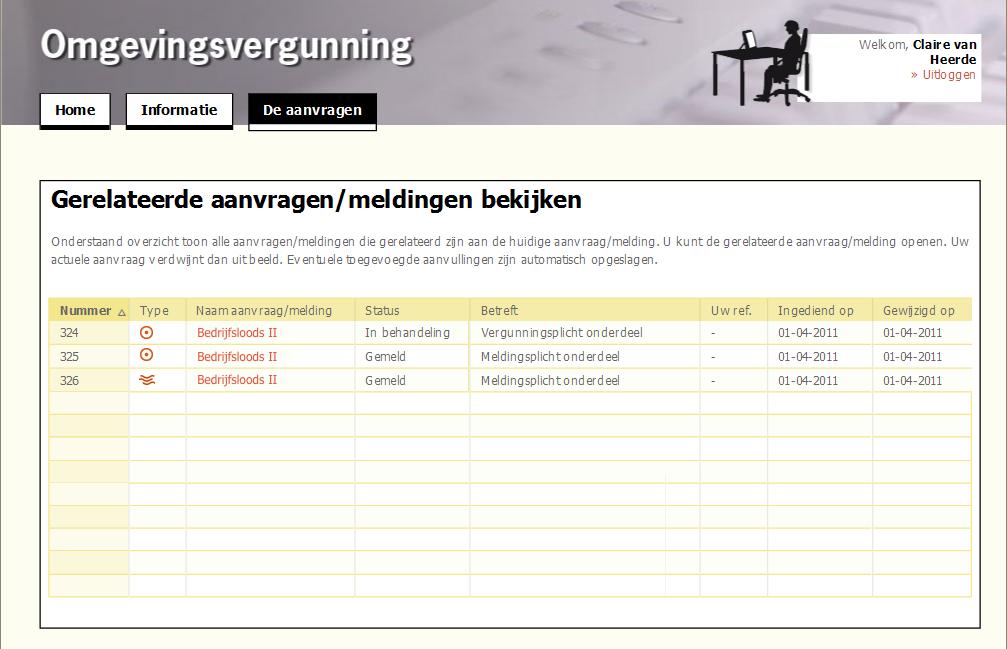 In de behandelmodule worden bij de Algemene gegevens op de Inzien Aanvraaggegevens pagina op de aanvragen tab de projectkosten inzichtelijk gemaakt.