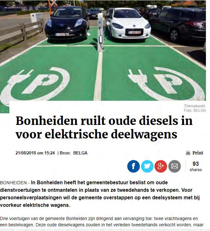 Drie voertuigen van de gemeente Bonheiden zijn dringend aan vervanging toe: twee vrachtwagens en een bestelwagen.