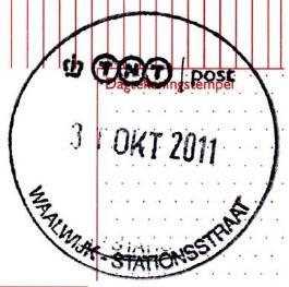 Stationsstraat 7A Gevestigd voor oktober 2011: Postkantoor (Opgeheven: na oktober 2011) (adres in 2011: ANWB winkel) WAALWIJK - STATIONSSTRAAT WAARDENBURG (GD) De Vergt 12 Gevestigd na 2007:
