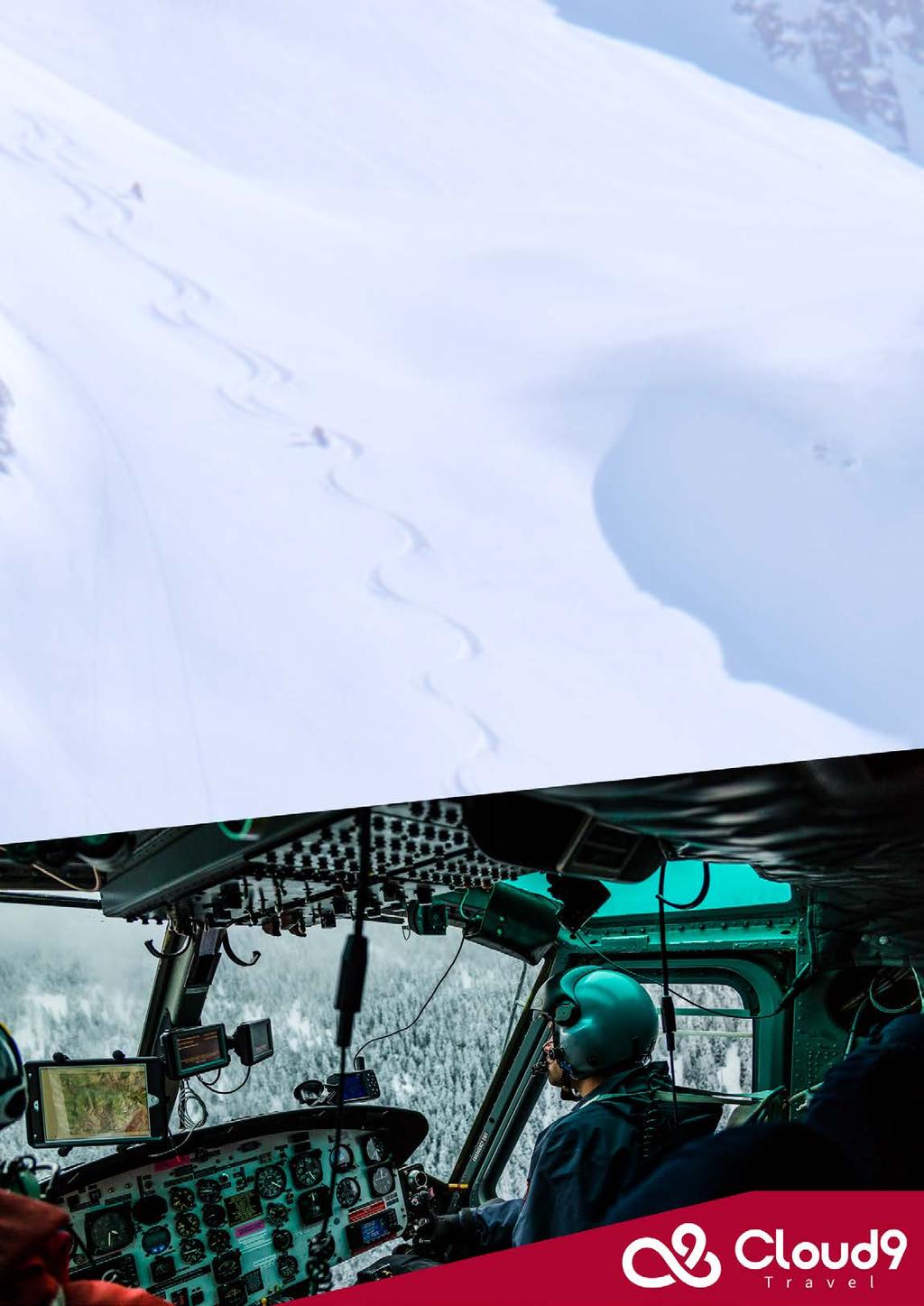 Een heliski dag 07:00 Wakker worden voor stretch class (voor de liefhebbers). 07:30 Tweede kans om wakker te worden. 08:00 Uitgebreid ontbijt briefing van de leadguide over de dag.