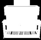 pedaalverlichting) Klavieren TP60LF wit / zwart Bank Ecclesia - met klep Lessenaar Hout, vast, breed Achterwand Type 2: MDF gefineerd, dicht Rolluik Met slot Beitscollectie Creamy white, Klassiek