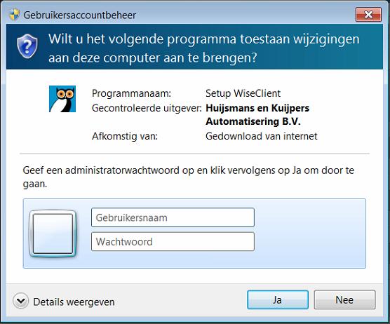 Na de installatie worden de updates van de cliënt automatisch opgehaald. Haal het installatieprogramma op via: http://www.bicat.