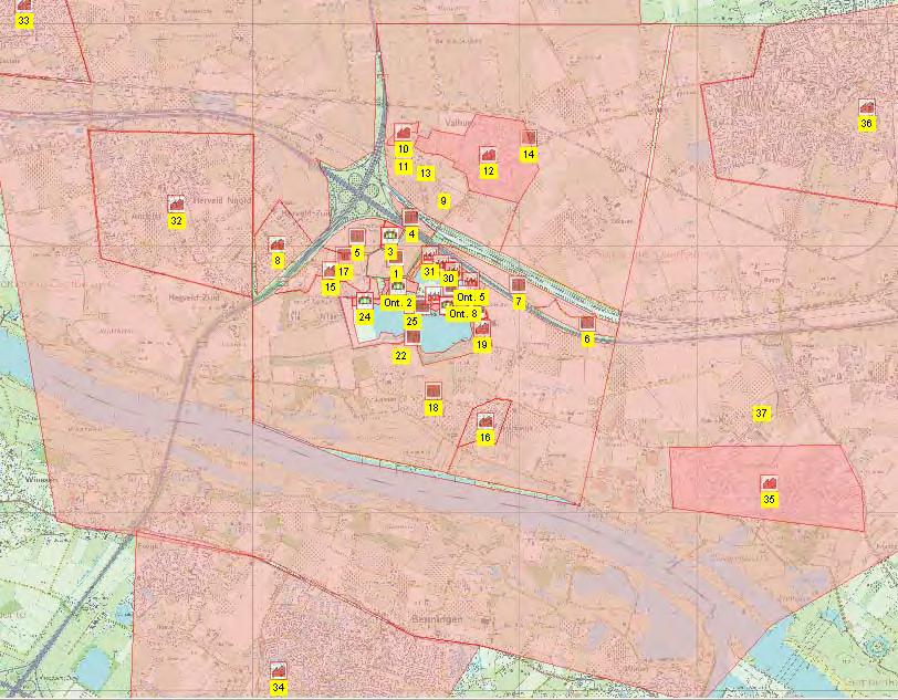 Bevolkingsvlakken toekomstige situatie