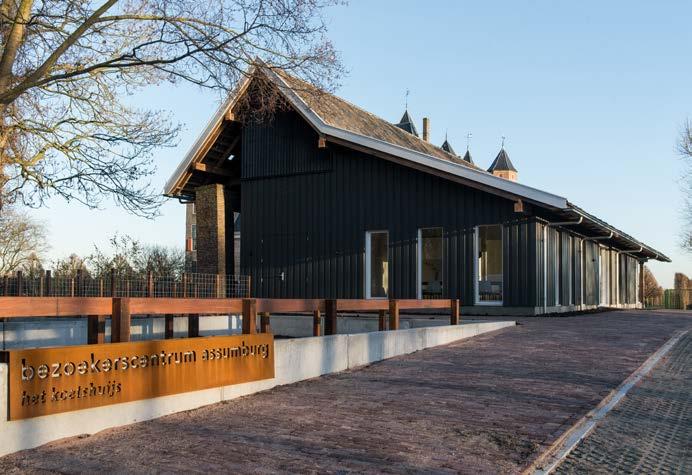 Door het gebruik van tijdloze maar karakteristieke materialen als hout en pannen is geprobeerd vroegtijdige beeldveroudering tegen te gaan. Hout is een hernieuwbare en daardoor duurzame grondstof.