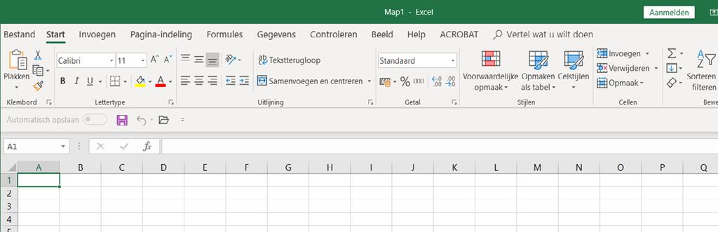 18 Computergids Excel 2019,2016 en Office 365 HELP! De werkbalk Snelle toegang ziet er bij mij anders uit In dit boek wordt de Office 365-versie van Excel 2019 gebruikt.