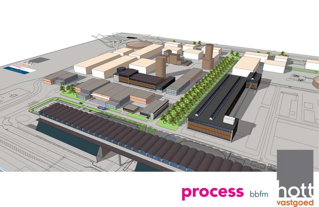 Plan voor nieuwe (gecompartimenteerde) bedrijfshal Omdat er vraag is naar hallen op bedrijventerreinen in milieuklasse 5.