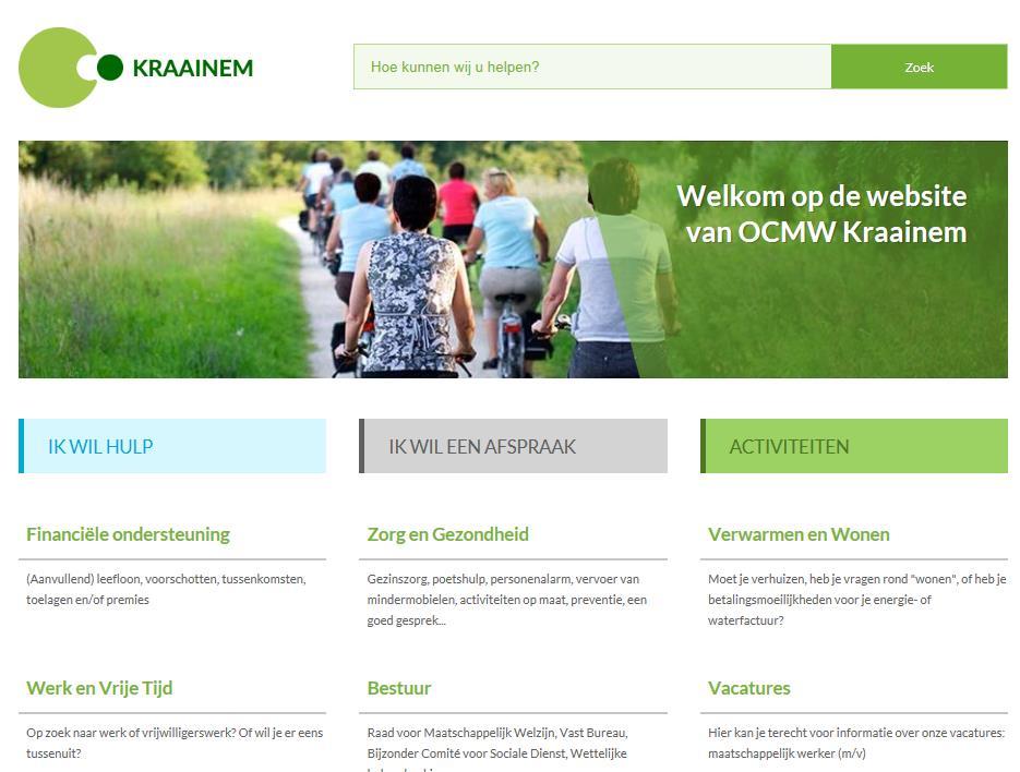 Screening websites logische opbouw