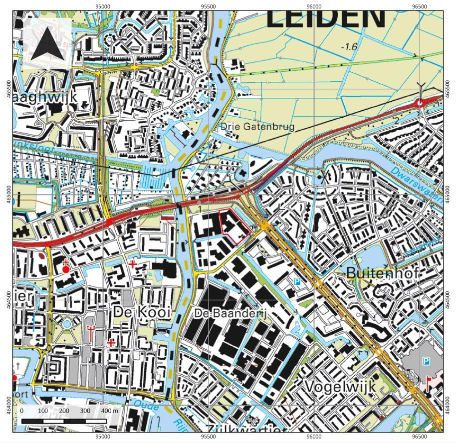 3. Afbakening van het plangebied Gemeente Leiderdorp Plaats Leiderdorp Toponiem Leidsedreef (ong.) Kaartblad 30F Centrumcoördinaat 95.623 / 464.