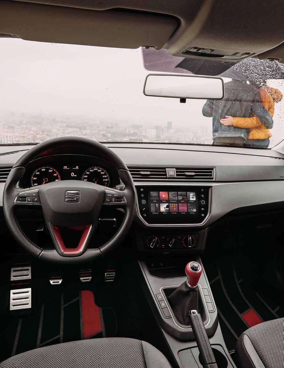 Interieur. De SEAT Ibiza kent drie karakteristieke interieuropties: Sport, Urban Tech of Trend.