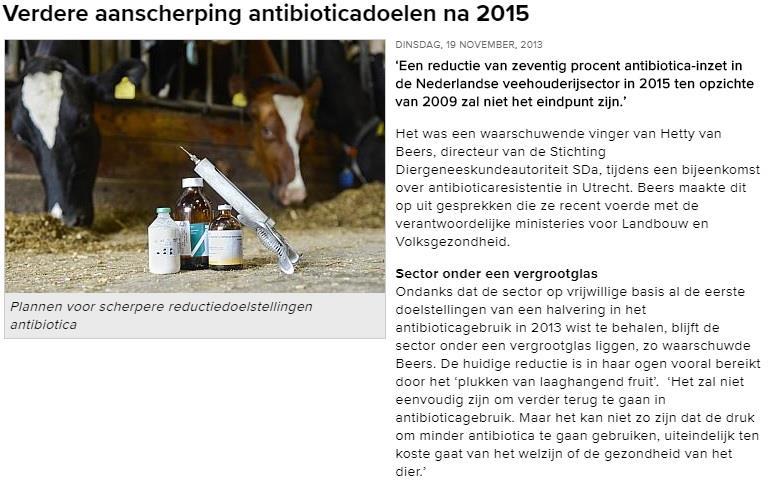 Studieopzet antibioticumgebruik droogstandsevaluatie evaluatie