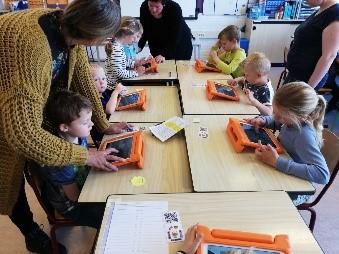 Van het verhaal maken we op de ipad een digitaal prentenboek.