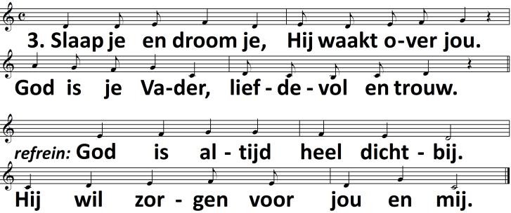 Moment met de kinderen, Thema: ik zorg voor jou Lezing: De Tien Woorden (Naar Exodus 20: 1 17) Ken jij de tien woorden, de woorden één tot tien, laat ze dan maar eens horen, dat wil ik wel eens zien