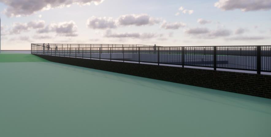 Bij alle varianten is uitgegaan van afschermingen op de rand van de open bak en de rand van het brugdek van 1,8 meter hoog.