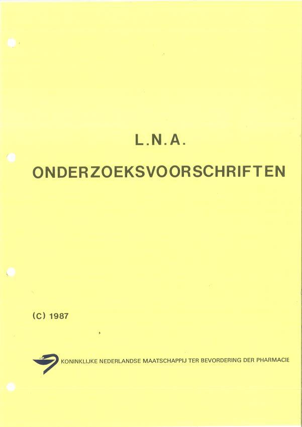 1. INBOUWEN VAN KWALITEIT 1987: Onderzoeksvoorschriften - Bestemd voor