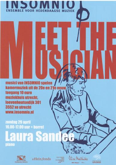 Ensemble Insomnio startte in seizoen 2017-18 een serie Meet the Musician, waarbij steeds één van de musici van het ensemble centraal staat en een