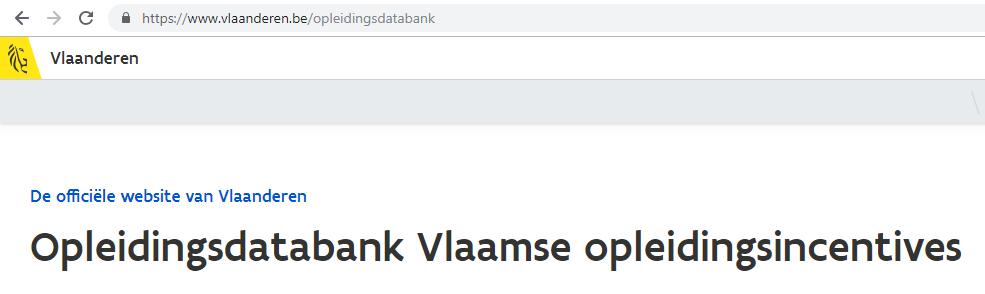 Opleidingsdatabank Vlaamse Opleidingsincentives Geeft de opleiding