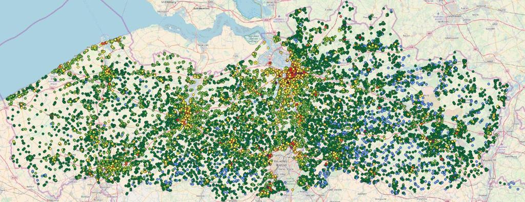 Curieuzeneuzen Vlaanderen Bevestiging van wat onze nieuwe modelkaart in beeld bracht: in nagenoeg alle gemeentes is er een