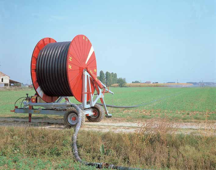 Sproeierleiding van 28 meter in staal