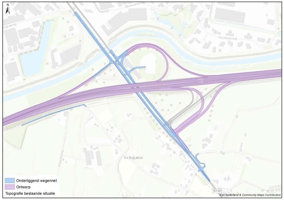 Aansluiting Deventer Net als aansluiting Voorst voldoet de huidige aansluiting Deventer niet volledig aan de richtlijnen voor een veilig wegontwerp.