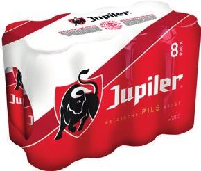 Bier Jupiler, van 6 x 33 cl tot 24