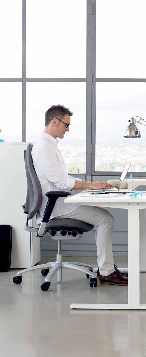 2PP betekent actief zitten. Moderne werkplekken worden steeds vaker bureauplekken. Bij langdurig werken achter een bureau is het van groot belang dat u kunt bewegen tijdens het zitten.