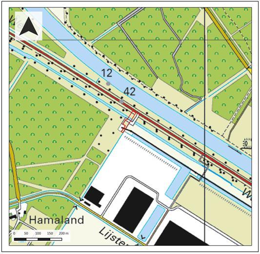 1.3 Afbakening van het plan- en onderzoeksgebied Het plangebied betreft het uittredepunt van de 150kV kabel op de hoogspanningsmasten langs de Waterlandseweg (N305) in Almere.