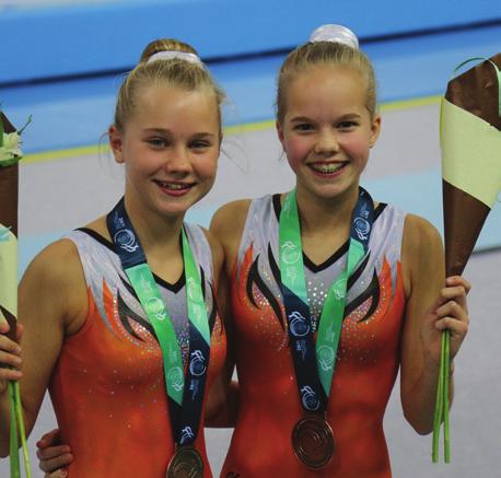 INTERNATIONAAL De allereerste Dutch Trampoline Open In maart was er de eerste Dutch Trampoline Open in Alkmaar met deelnames van over de hele wereld.