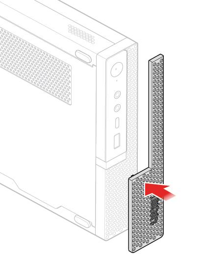 Houd de kabels uit de buurt van de scharnieren en de zijkanten van het computerchassis wanneer u de computerkap terugplaatst. 3.