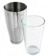 Boston shaker + glas Deze RVS shaker + glas set is een 'must' voor iedere barman.