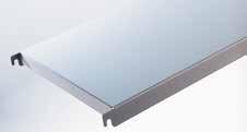 cleanrooms en labo s 200 KG PER NIVEAU* Geanodiseerd aluminium ALMG3 (15 micron) is een hoogwaardige materie, synoniem voor een optimale weerstand tegen corrosie, een eenvoudig onderhoud en een hoog