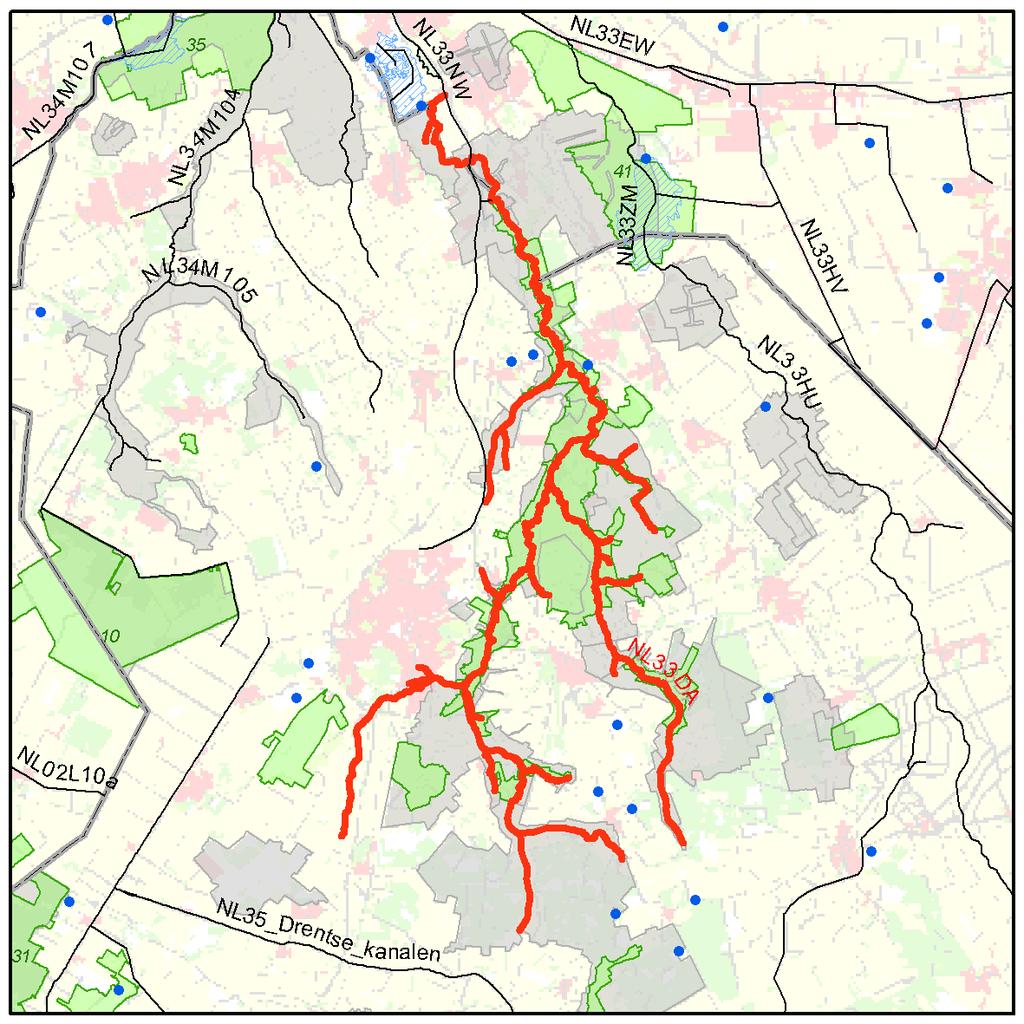 NL33DA Basisgegevens Naam Code Status Type Stroomgebied Waterbeheergebied Provincie Gemeente Drentse Aa NL33DA Sterk veranderd R5 - Langzaam stromende middenloop/benedenloop op zand Eems Hunze en