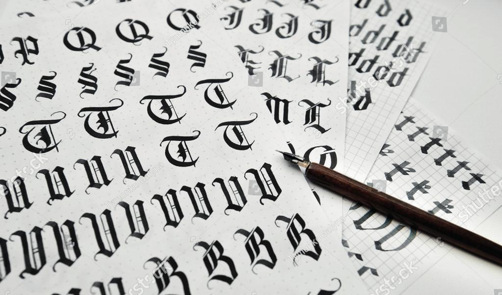 Het elegante en uiterst leesbare handschrift van de Italiaanse renaissance is één van de meest aantrekkelijke lettertypes voor beginnende kalligrafen, omdat het, mits oefening natuurlijk, tamelijk