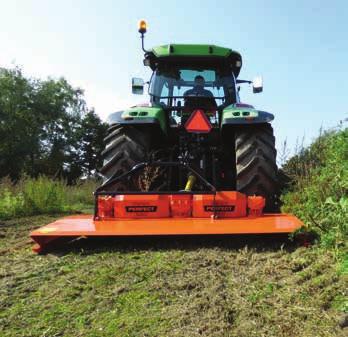 +45 - -45 graden Verstekbereik 160 cm Steunschotel/looprol voor ongelijk terrein Looprol voor optimale bodemvolging Hydraulisch verstek Verstelbare steunwielen Technische gegevens LK-185 LK-215