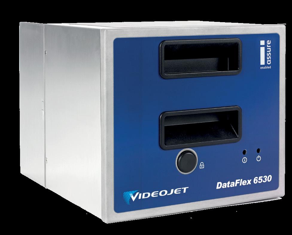 Videojet DataFlex 6530 en 6330 Videojet DataFlex TTO-printers zijn ontworpen om veeleisende productieomgevingen te weerstaan.