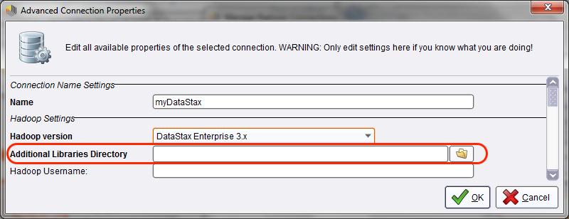 4.7 DataStax Enterprise 3.x 和 4.x 连接到 DataStax 集群 DataStax 许可问题防 止 RapidMiner Radoop 安装者包含任何其他免费获得的 DataStax 包 按照以下步骤连接 DataStax 和 RapdiMiner Radoop 1. 你必须 : 要么下载 DataStax 软件并获得 dse.