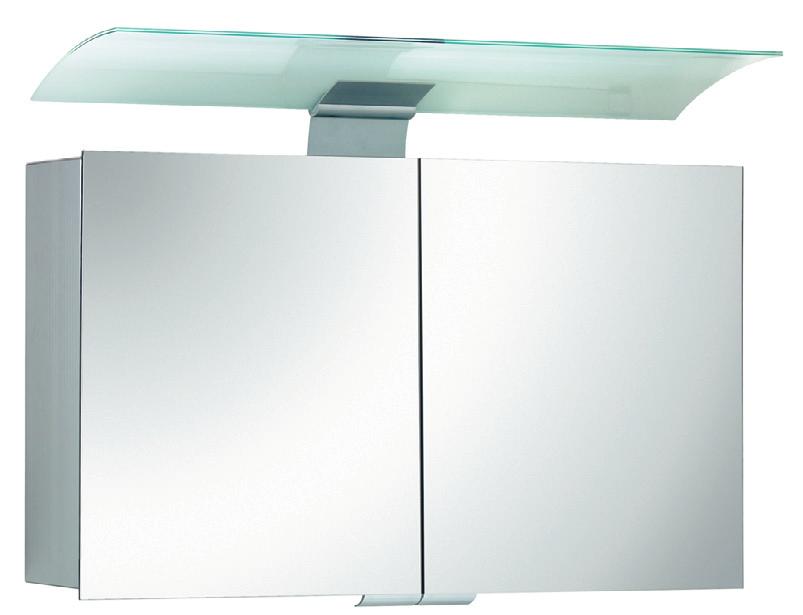 draaispiegel 1 glashouder 1 magnethouder Afmeting (b x h x d): 1000 x 780 x 177 mm Productoverzicht Spiegelkast 2 draaideuren PL-verlichting (2 x 24 W) Spiegel achterwand Interieurverlichting 4 in