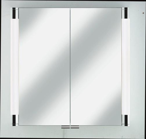 PRODUCTOVERZICHT Spiegelkasten ROYAL T3 3 draaideuren naar keuze met/zonder buiten liggende schuiflade sfeerverlichting (PL-verlichting 2 x 24