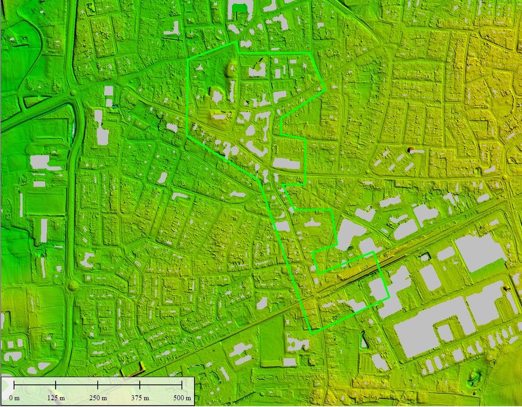 LIDAR Uit de analyse van het landschap middels LIDAR, zijn geen duidelijke verstoringen naar voren