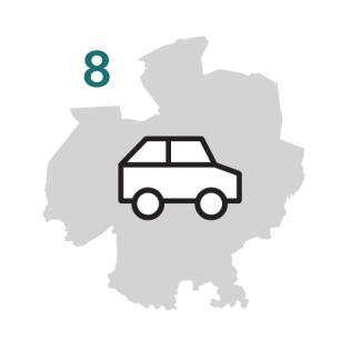 Doorstroming en aansluiting op hoofdwegen We willen een vlotte afwikkeling op het interregionale hoofdwegennet garanderen, o.a. door een richtsnelheid en het vervolledigen van het hoofdwegennet.