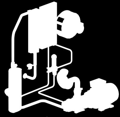 Condensaataftap (ECO-Drain) Trillingsdempers, tweevoudig geïsoleerd Fluidkoeler Elektrisch thermoventiel Compressorblok Fluidfilter Eéntraps met koelmiddelinspuiting voor een optimale koeling van de