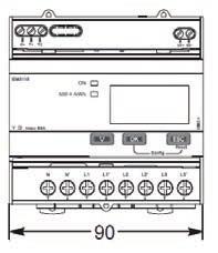 Afmetingen: Energiemeters iem3000 Afmetingen iem31xx / iem32xx / iem34xx / iem35xx iem3000 onderdelen