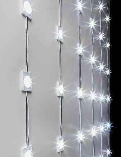 LED knoopcellen Eigenschappen uitstraling van 160 0 geeft egale verlichting eenvoudig te monteren dimbaar Toepassingen bar en baliefronten wanden plafonds badkamers buitentoepassingen trappen