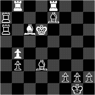 24.Pxe6?! gedurfd, maar niet goed 24...Dxe6 25.exd5 De8?? Na 25...Lxd5 had zwart een klein voordeeltje gehad 26.Dxg7+ De7 27.Lf5+ Kc7 28.